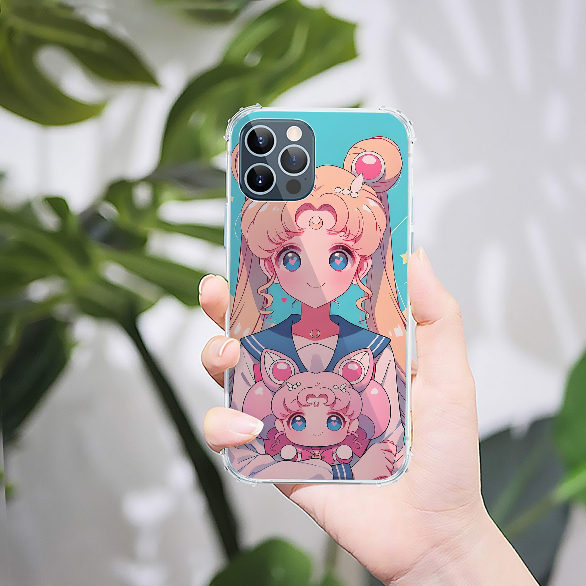（画像用） 美少女戦士セーラームーン Sailor Moon 【iPhone 12シリーズ対応】透明スマホケース（クリアソフトケース）